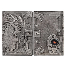 3D Faux-Leather Notebook / Journal - Silver Dragon