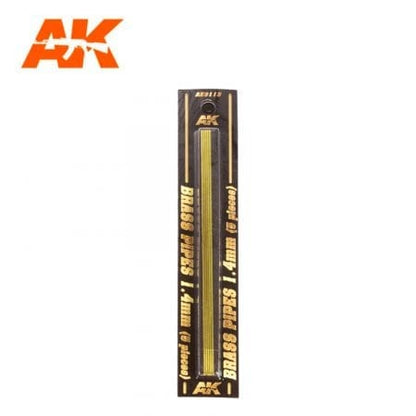AK Interactive Building Materials Brass Pipes 1.4mm 5