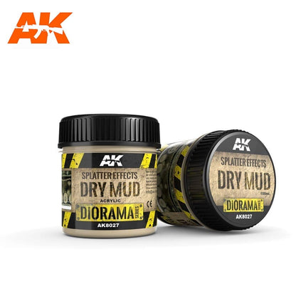 AK Interactive Dioramas Splatter Effects Dry Mud 100mL