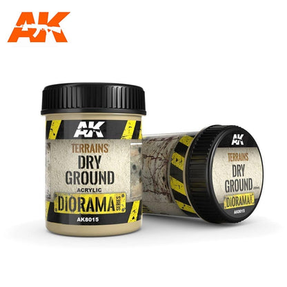 AK Interactive Dioramas Terrains Dry Ground 250mL