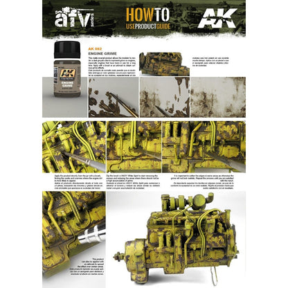 AK Interactive Weathering Products Engine Grime 35mL