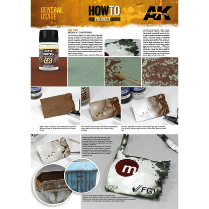 AK Interactive Weathering Products Heavy Effects Acrylic Fluid 35mL