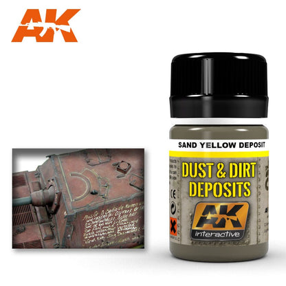 AK Interactive Weathering Products Sand Yellow Deposit 35mL