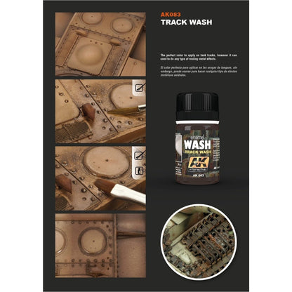 AK Interactive Weathering Products Track Wash 35mL