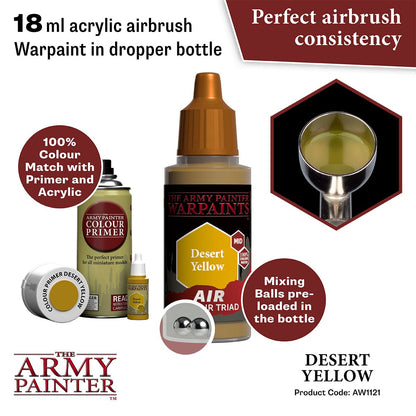 Army Painter Warpaints Air Desert Yellow Acrylic Paint 18mL