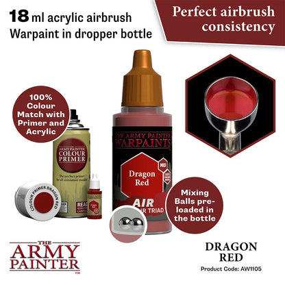 Army Painter Warpaints Air Dragon Red Acrylic Paint 18mL