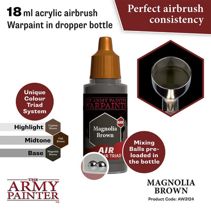 Army Painter Warpaints Air Magnolia Brown Acrylic Paint 18mL
