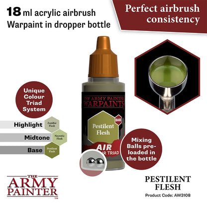 Army Painter Warpaints Air Pestilent Flesh Acrylic Paint 18mL