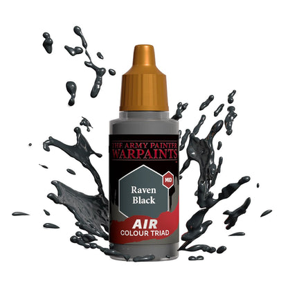 Army Painter Warpaints Air Raven Black Acrylic Paint 18mL