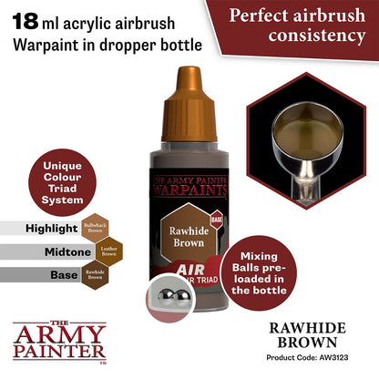 Army Painter Warpaints Air Rawhide Brown Acrylic Paint 18mL