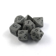 Chessex 25410 Opaque Polyhedral Dark Grey/black 7-Die Set