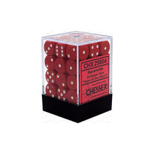 Chessex 25804 Opaque 12mm d6 Red/White Block 36