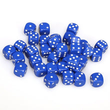 Chessex 25806 Opaque 12mm d6 Blue/White Block 36