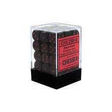 Chessex 25818 Opaque 12mm d6 Black/red Block 36