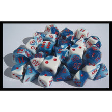 Chessex 26457 Gemini Astral Blue White/Red 7-Die Set