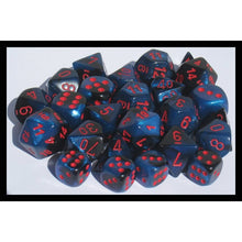 Chessex 26458 Gemini Starlight Black/Red 7-Die Set