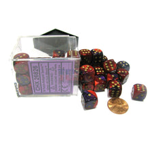Chessex 26826 Gemini 12mm d6 Purple-Red/Gold Block 36