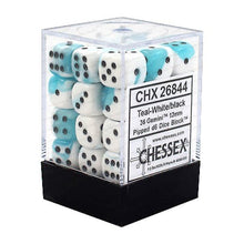 Chessex 26844 Gemini 12mm d6 Teal-White/Black Block 36