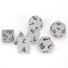 Chessex 27401 Frosted Clear/black 7-Die Set