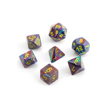 Chessex 27450 Festive Mosaic/Yellow 7-Die Set