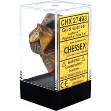 Chessex 27493 Lustrous Gold/silver 7-Die Set