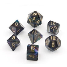 Chessex 27499 Lustrous Shadow/gold 7-Die Set