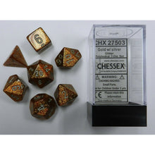 Chessex 27503 Glitter Gold/Silver 7-Die Set
