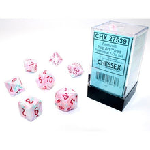 Chessex 27539 Festive Polyhedral Pop Art„¢/red 7-Die set