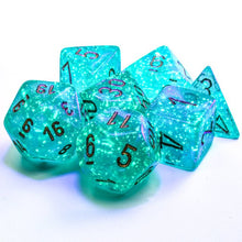 Chessex 27585 Borealis Polyhedral Teal/Gold Luminary 7-Die Set