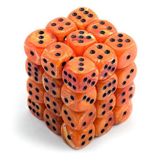 Chessex 27833 Vortex 12mm d6 Orange/Black Block 36