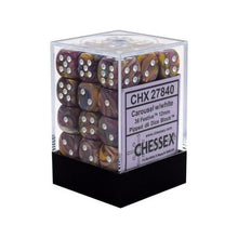 Chessex 27840 Festive 12mm d6 Carousel/White Block 36