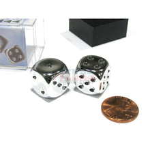 Chessex 29007 Silver Metallic 16mm d6 Pair
