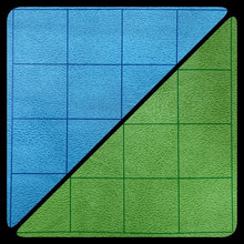 Chessex 96465 Reversible Battlemat 1" Squares Blue-Green 23 1/2x26