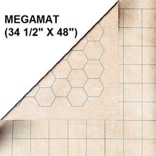 Chessex 97246 Reversible Megamat 1 Squares and 1 Hexes 34‚x48