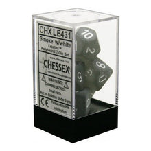 Chessex LE431 Frosted Polyhedral Smoke/white 7-Die Set