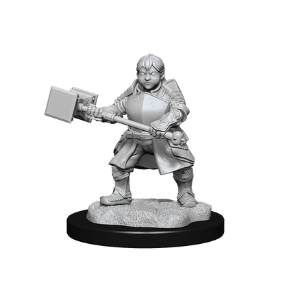 Critical Role Unpainted Miniatures Dwarf Dwendalian Empire Fighter Female