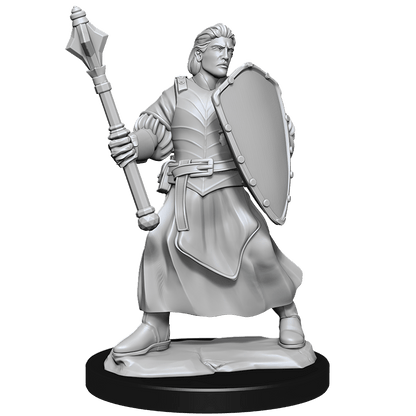 Critical Role Unpainted Miniatures Human Clovis Concord Cleric Male