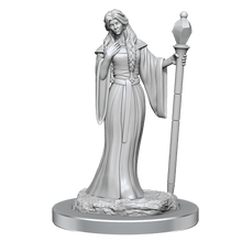 Critical Role Unpainted Miniatures Human Wizard Female & Halfling Holy Warrior Female