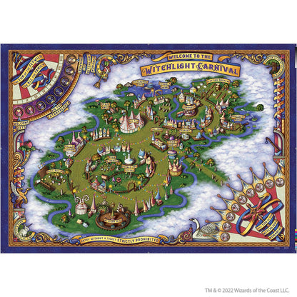 D&D Icons of the Realms The Domain of Prismeer and The Witchlight Carnival Wall Map Dungeons & Dragons