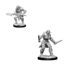 D&D Nolzurs Marvelous Unpainted Miniatures Bugbear Barbarian Male & Bugbear Rogue Female Dungeons & Dragons