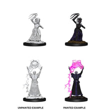 D&D Nolzurs Marvelous Unpainted Miniatures Drow Mage & Drow Priestess Dungeons & Dragons