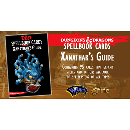 D&D Spellbook Cards Xanathars Deck 95 Cards 2018 Edition Dungeons & Dragons