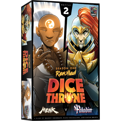 Dice Throne Season 1 Rerolled Monk v Paladin Box 2 Board Game