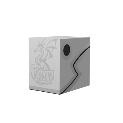 Dragon Shield: Deck Box Double Shell Ashen White/Black Cards