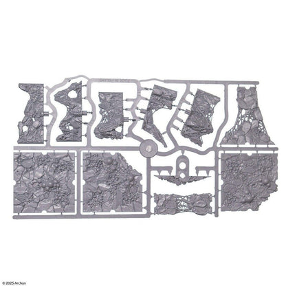 Dungeons & Lasers: Half-Height Walls - Spider Nest: Unpainted Board Game
