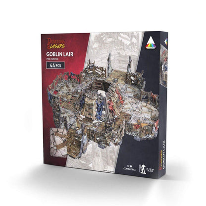 Dungeons & Lasers: PrismaCast Pre-Painted Terrain - Goblin Lair: Pre-Painted Board Game