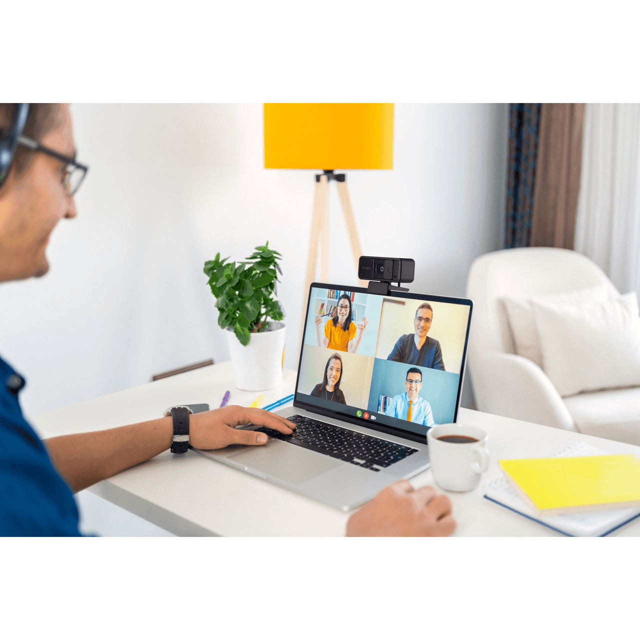 Kensington Webcam W1050 1080P Fixed Focus Wide Angle Microphone Black K80250WW - SuperOffice