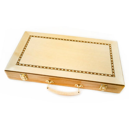 LPG Classics Wooden Folding Backgammon Case 45cm Board Game