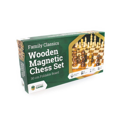 LPG Classics Wooden Magnetic Chess Set 30 cm Board Game