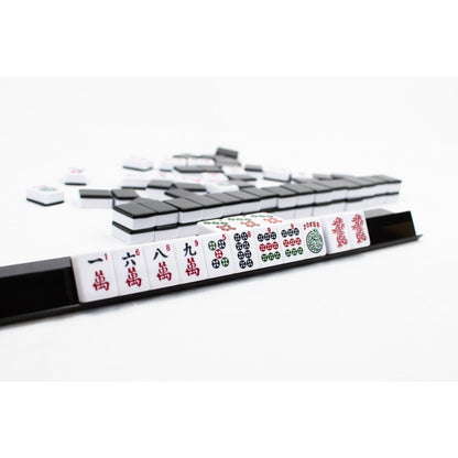 LPG Mahjong Case American Set w/ Black Tiles and Racks Board Game